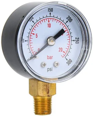 Image de Manomètre de haute précision - Raccordement 1/8 pouce BSPT - Boîtier métallique