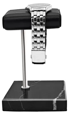 Image de Support élégant pour montres en forme de T, avec une base en marbre