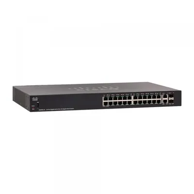 Obrázok produktu pre Cisco SG250X-24P, Riadený, L2/L3, Gigabit Ethernet (10/100/1000), Podpora napájania cez Ethernet (PoE), Inštalácia do Racku, 1U