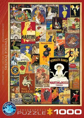 Immagine prodotto di puzzle da 1000 pezzi Manifesti pubblicitari classici d'epoca
