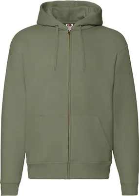 Produktbild von Fruit of the Loom 62-034-0 | Premium Hooded Sweat-Jacket - Farbe: Classic Olive - Größe: XL
