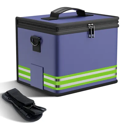 Produktbild von Feuerfeste, explosionsgeschützte Akkutasche 24 x 20 x 18 cm, Aufbewahrungsbox für LiPo-Akkus, LiPo Guard Safe Bag, Schutzhülle zum Laden und Aufbewahren mit Doppelreißverschluss