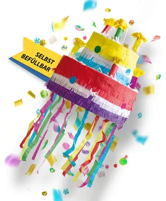 Produktbild von Geburtstagstorte Piñata Schlagspiel Kindergeburtstag Pinata für Geburtstag Party Kinderspiel