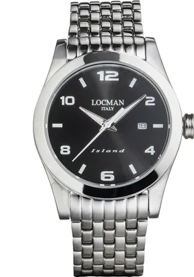 Produktbild von 0613A01S-00BKWHB0 Italy Herrenuhr Island schwarz Ref. 0613A Locman