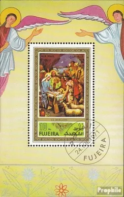 Produktbild von Briefmarken Fujeira 1971 Mi Block75A (kompl.Ausg.) gestempelt Weihnachten
