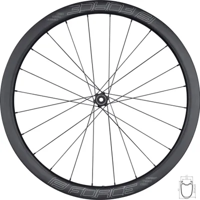 Obrázok produktu pre Zadné koleso Force road TEAM SP CARBON DISC 40 clincher