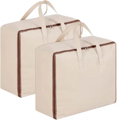 Produktbild von Aufbewahrungstasche 70 x 50 x 30 cm, 2 Stücke, atmungsaktiv, wasserdicht, für Bettwäsche
