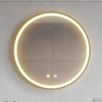 Immagine prodotto di Specchio da bagno LED "Mia" con riscaldamento a specchio, colore nero, 60 cm