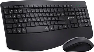 Produktbild von SUBBLIM SUBKBC-DCOPW2, Kabellos, RF Wireless + Bluetooth, Membran Key Switch, QWERTY, Schwarz, Maus enthalten