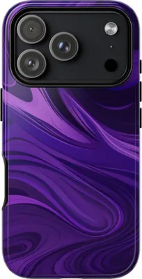 Produktbild von Abstraktes Wellenmuster in Violett – Hülle Kompatibel mit iPhone 17 Pro