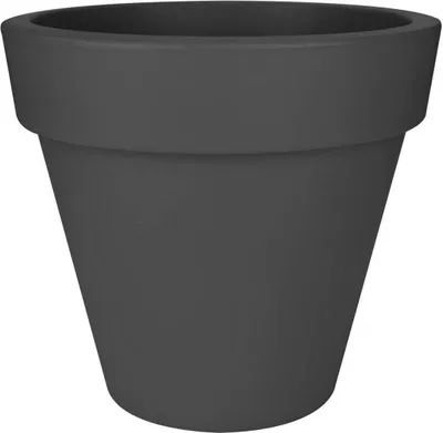 Obrázok produktu pre elho pure round 40, Kvetináč, Voľne stojace, LLDPE, Antracit, Kolo, Vnútorná / vonkajšia