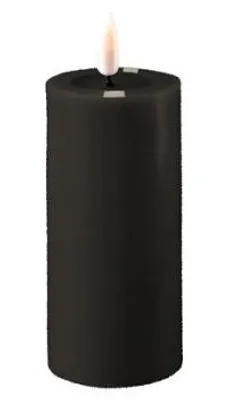 Produktbild von Deluxe Homeart Stumpenkerze LED Schwarz (5x10cm)