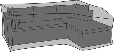 Produktbild von Lounge Schutzhülle 240x200x85cm Polyester 420D Abdeckung eckig Sitzgruppe