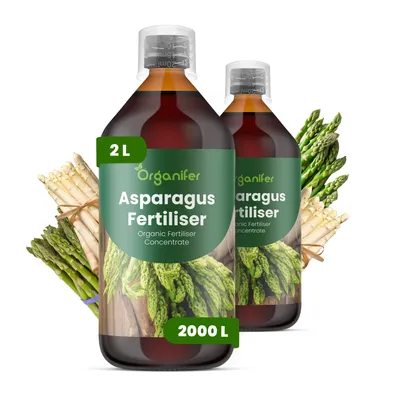Obrázek produktu pro Špargla Tekuté Hnojivo 2x1 L – 2-1-8 NPK – Pro Zeleninu & Rostliny – Pro Silné Výhonky & Zdravé Kořeny – Podporuje Růst & Vitalitu – Organifer