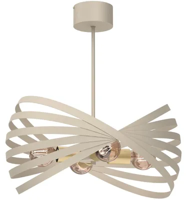 Zdjęcie produktu dla Lampa wisząca Sparkle kremowo-złota 4xE27x15W metal wym:58x50,5x50,5cm IP20 Luminex