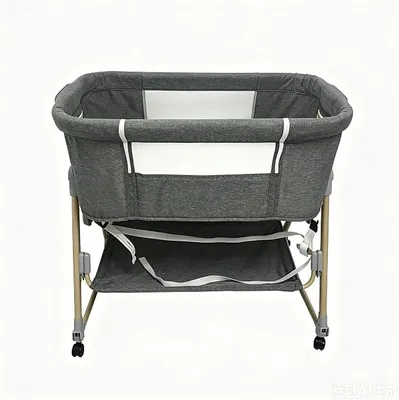 Imagen del producto de Cama auxiliar para bebé - Cuna de hospital con ruedas - Cuna de viaje con ruedas - Cama de bebé convertible