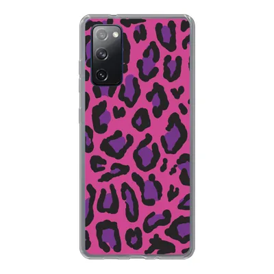 Produktbild von MuchoWow® Handyhülle Schutzhülle Hülle für Samsung Galaxy S20 FE Pantherdruck - Rosa - Lila Silikon Softcase Handy Hülle - Abdeckung