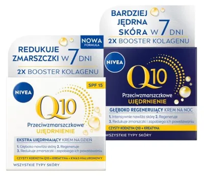 Zdjęcie produktu dla NIVEA Q10 Krem Przeciwzmarszczkowy na Dzień SPF15 50ml