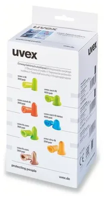 Produktbild von uvex Gehörschutzstöpsel hi-com 2112118 grün SNR 24 dB 300 Paar Gr. M