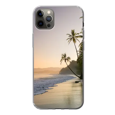 Produktbild von MuchoWow® Handyhülle Schutzhülle Hülle für iPhone 13 Pro Max Strand - Meer - Palme Silikon Softcase Handy Hülle - Mobiltelefon