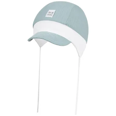 Produktbild von Schirmmütze Bindemütze Sommermütze Erstlingsmütze Baby Junge Musselin, Mintgrün, Gr. 38/40
