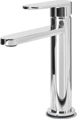 Produktbild von BELIANI Waschtischarmatur Silber aus Messing Verchromt Einhebelmischer Mischbatterie Waschbeckenarmatur Wasserhahn Badezimmer Modernes Design
