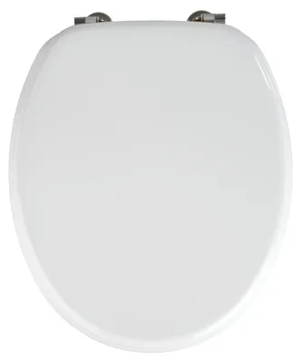 Immagine prodotto di WENKO WC SEAT VALENCIA Coperchio per WC Sedili per WC Bianco Bagno Ospite WC MDF moderno