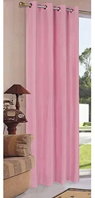 Zdjęcie produktu dla Przejrzysty zasłon półrolowy z mikroatynowymi przelotkami - 175x140 cm - różowy