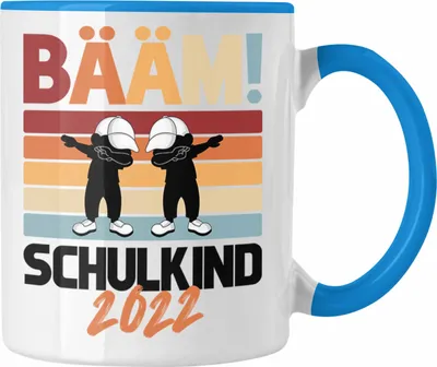 Produktbild von Trendation - Einschulung Jungs Geschenk für Schultüte Füllung Tasse Schulstart 1. Schultag Schuleinführung Schulanfang Geschenkidee Schulkind Junge (Blau)