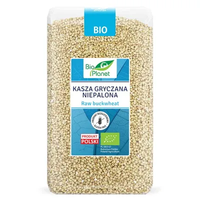 Zdjęcie produktu dla Kasza gryczana niepalona bezglutenowa1kg BIOPLANET