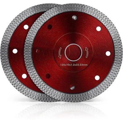 Obrázek produktu pro Diamantový řezací kotouč 125 mm pro beton a dlaždice, 2 kusy