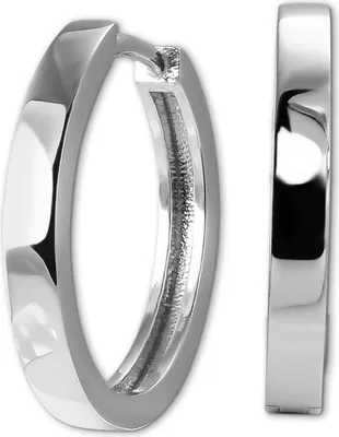 Image de SilberDream Femmes SilberDream Boucles d'oreilles argenté Créoles 925 Argent D2SDO4444J
