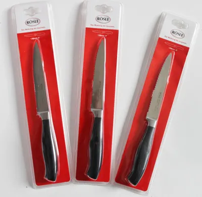 Produktbild von 3 RÖSLE Messer 128 mm Küchenmesser Universalmesser Allzweckmesser Küchenmesser