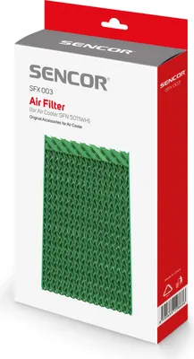 Obrázek produktu pro SENCOR SFX 003 Vzduchový filtr pro SENCOR SFN 5011WH, filtr / chladicí vložku SFX 003 je možné vyjímat a opakovaně čistit