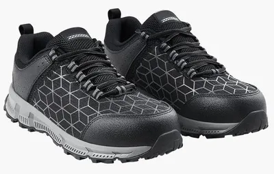 Produktbild von Herren-Sport-Sneaker mit Stahlneus, Größe 11, Gewichtsreduzierte, atmungsaktive Sicherheits-Schuhe für Herren.