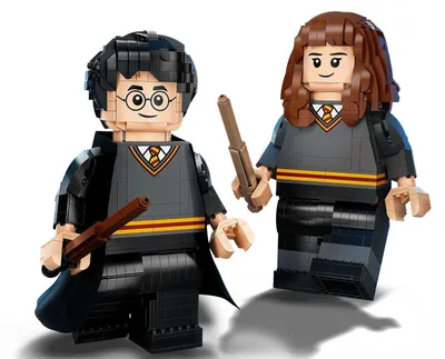 Produktbild von LEGO 76393 Harry Potter Harry Potter & Hermine Granger Figuren, Zimmer-Deko und Fanartikel