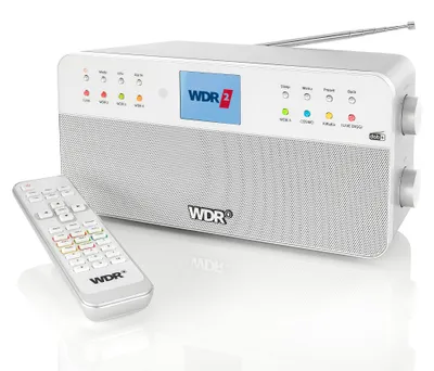 Produktbild von Dual WDR DAB+ Radio mit 8 WDR-Festspeichertasten, Bluetooth und Fernbedienung
