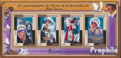 Produktbild von Briefmarken Zentralafrikanische Republik 2017 Mi 7005-7008 Kleinbogen (kompl. Ausgabe) postfrisch Mutter Teresa