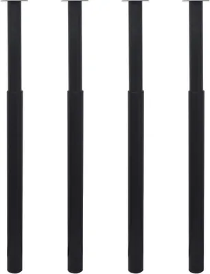 Zdjęcie produktu dla Teleskopowe nogi do stołu, 4 szt., czarne, 710-1100 mm