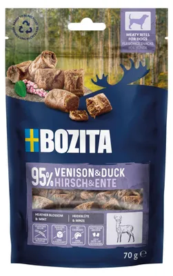 Productafbeelding van BOZITA Hartige snacks met wild en eend - lekkernijen voor honden - 70g
