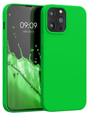 Produktbild von kwmobile Hülle kompatibel mit Apple iPhone 13 Pro Max Hülle - gummierte TPU Silikon Handyhülle - Schutzhülle für kabelloses Laden - Case in