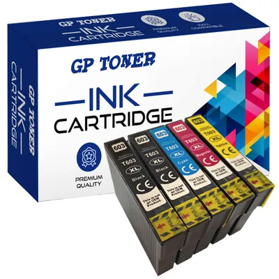 Produktbild von 5x Tusz Do Epson 603XL WF2835 2850 2830 DWF XP2100 2105 3100 4100 3105