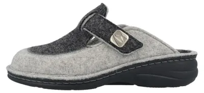 Obrázek produktu pro Pantofle Finn Comfort Antholz, s dvojitou vložkou z filce, barva antracit (šedá), vyměnitelná vložka – značka Finn Comfort, šedá barva