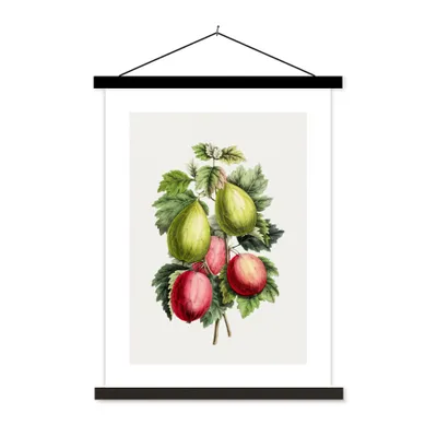 Produktbild von MuchoWow® Textilposter Obst - Feigen - Lebensmittel 90x120 cm mit schwarzem Rahmen - Dekoration