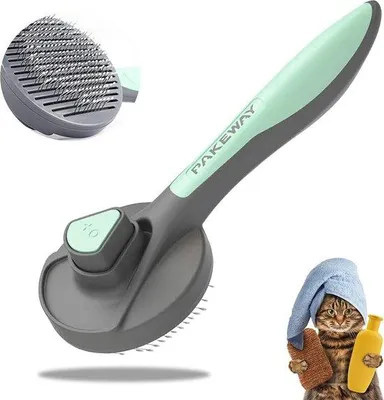 Produktbild von Hundebürste, Gummibürste für kleine, mittelgroße und große Hunde, Katzen & Pferde