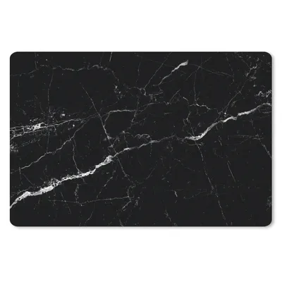 Produktbild von MuchoWow® Schreibtischunterlage Marmor - Schwarz - Marmoroptik - Weiß - Luxus - Stein 60x40 cm - XXL Mauspad - Großes Mauspad