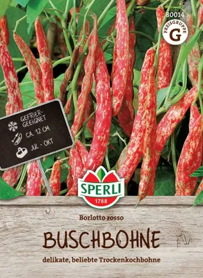 Immagine prodotto di Fagiolo Borlotto rosso | Semi di fagiolo Sperli