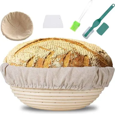 Obrázok produktu pre Kruhová 25 cm škrabka na chlieb s kefkou