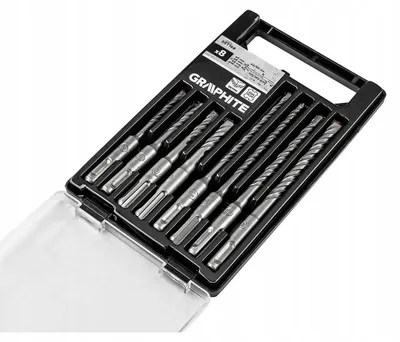 Produktbild von SDS Plus Doppelspiral-Betonbohrer-Set 5 x 6 x 8 x 10 x 110 mm, 5 x 6 x 8 x 10 x 160 mm