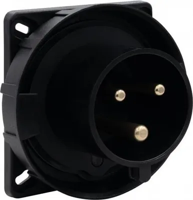 Immagine prodotto di Presa industriale da incasso 32 A/3 poli 200 V-250 V /FE/ IP67 nera F7.0158